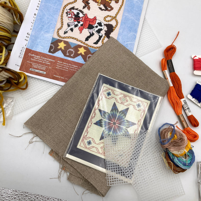 Rhinestone Cowboy Needlework | A Thrifty Challenge Box