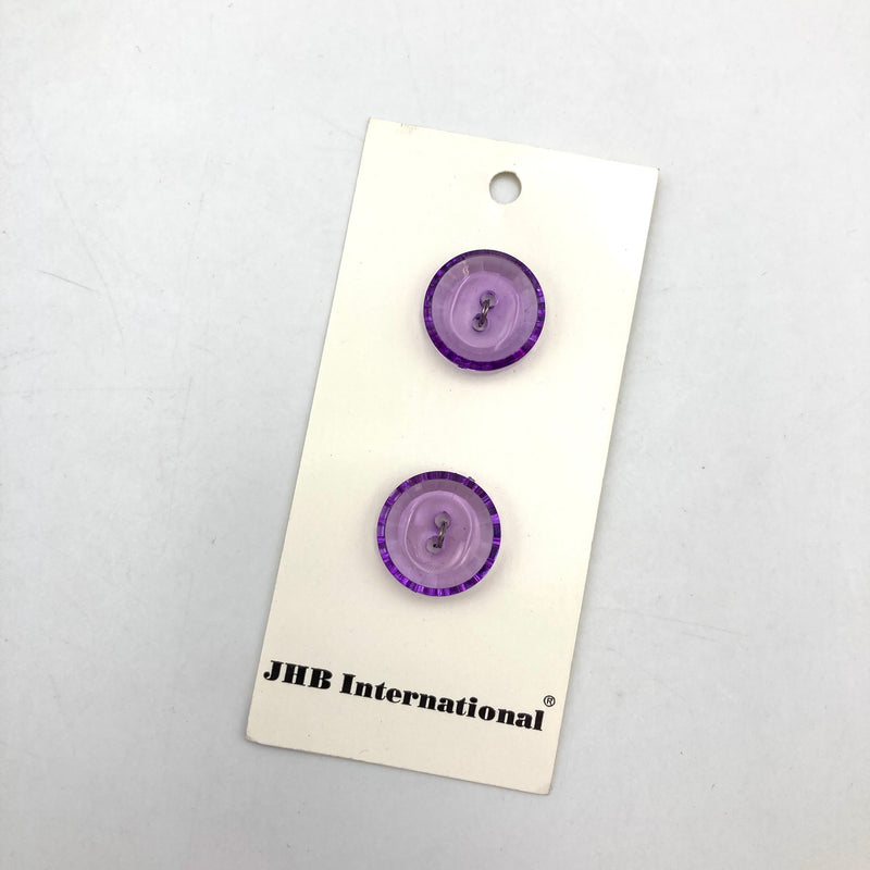 3/4" or 5/8" Lavender Gems | Plastic Buttons | Choose Your Size