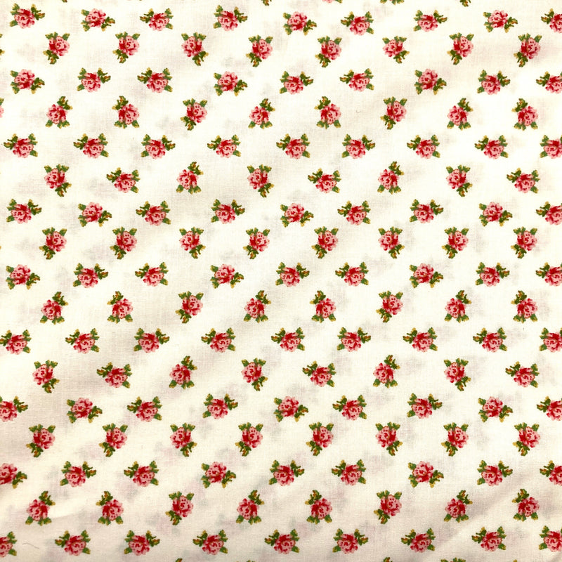 Delicate Roses Cream | Sweet Beginnings | Quilting Cotton