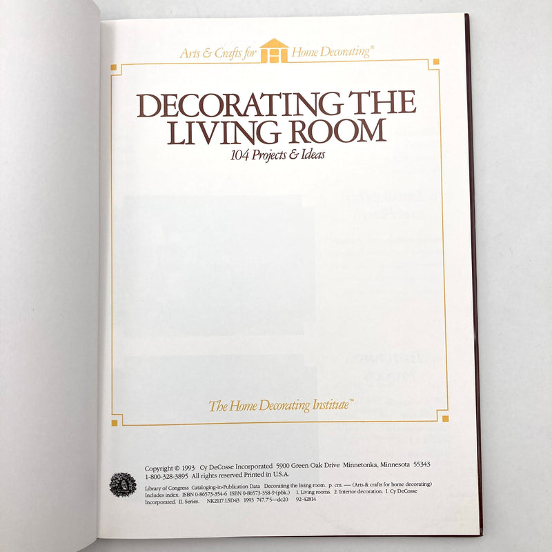 Decorating the Living Room | Book