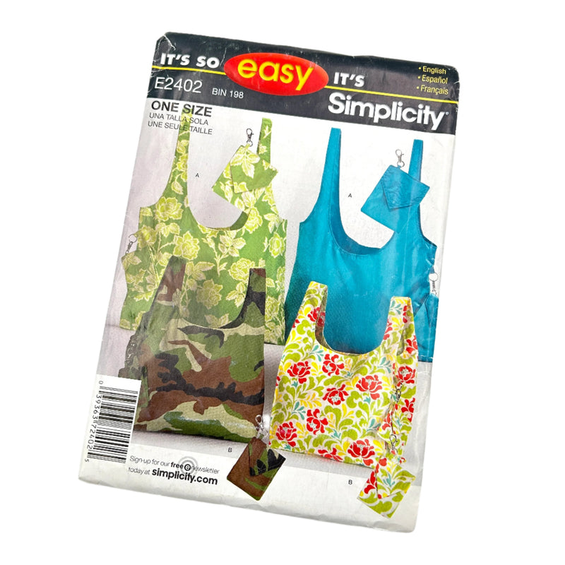 Simplicity E2402 | Shopping Bags | 2 Sizes