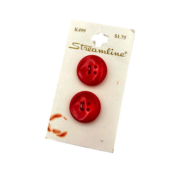 13/16" Cough Drop | Plastic Buttons | Set of 2