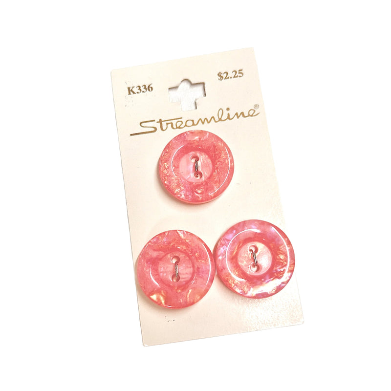 7/8" Crystal Candy | Plastic Buttons | Set of 3