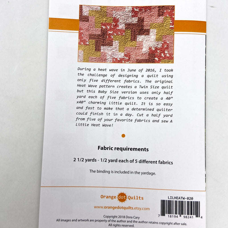 A Little Heat Wave | Orange Dot Quilts | Quilt Pattern