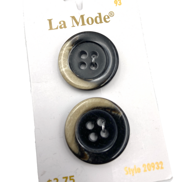 7/8" Lansing | Plastic Buttons