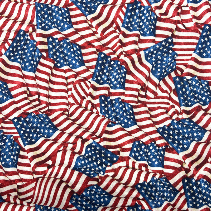 Large Flag Toss | Stars and Stripes | Quilting Cotton