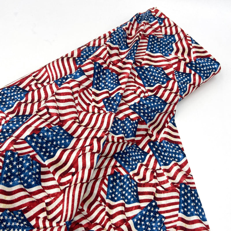 Large Flag Toss | Stars and Stripes | Quilting Cotton