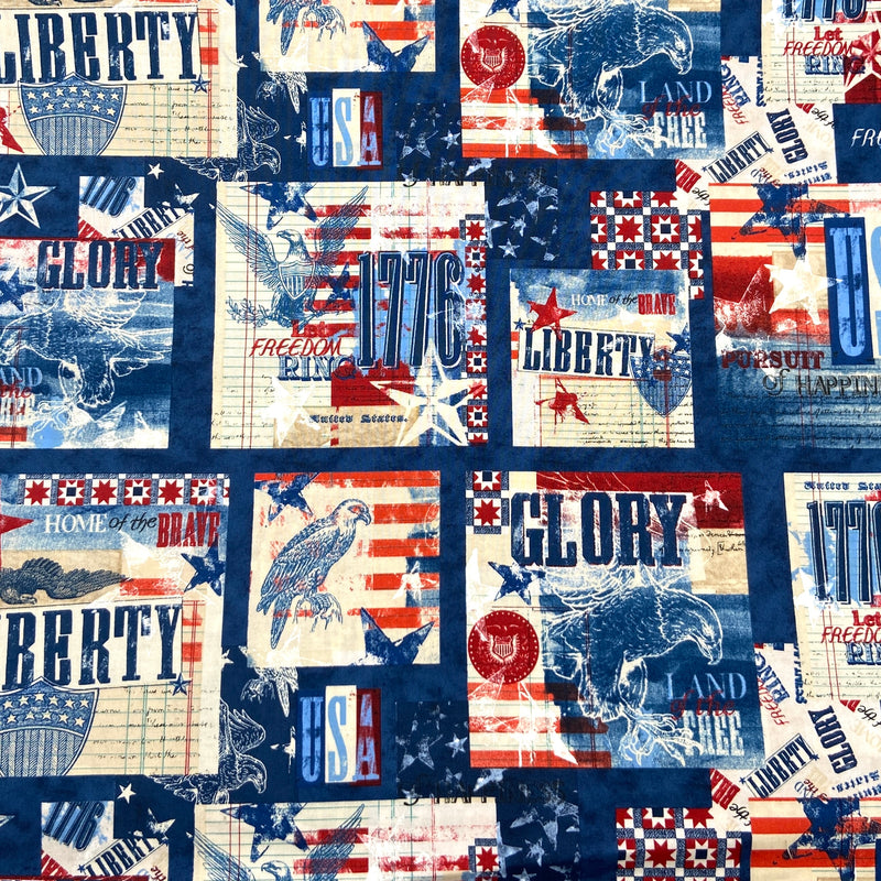 Signs | Land of Liberty | Quilting Cotton