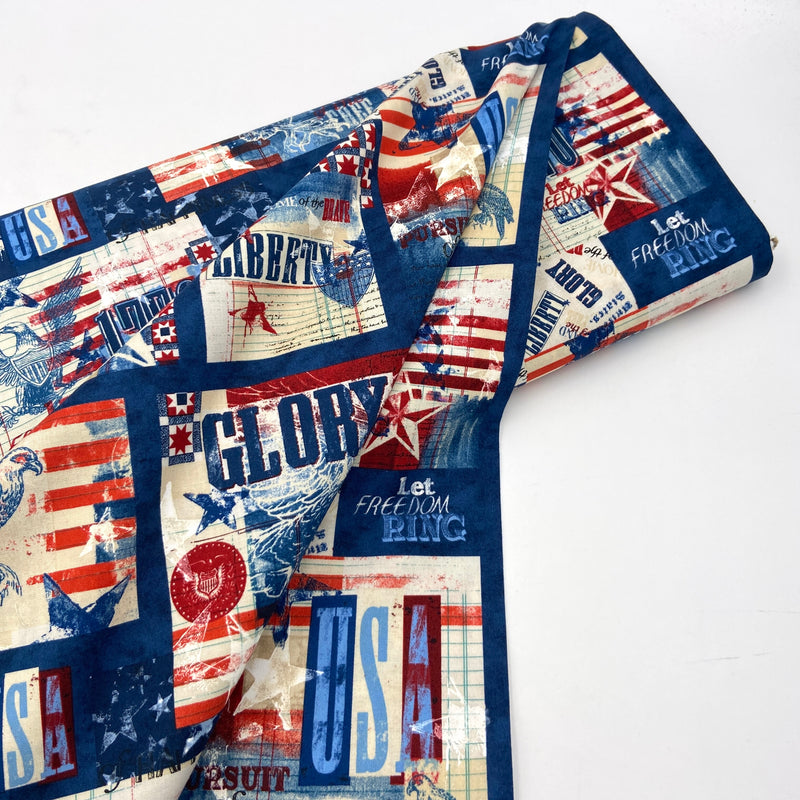 Signs | Land of Liberty | Quilting Cotton