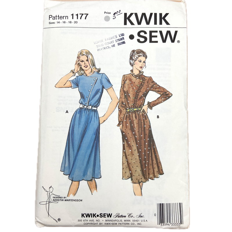 Kwik Sew 1177 | Pull-on Dress | Size 14-20