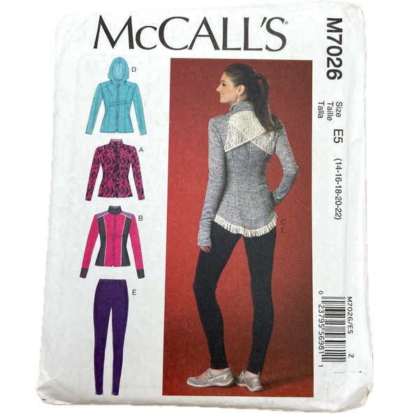 McCall's M7026 | Misses' Jacket and Leggings | Size 14-22 (Copy)