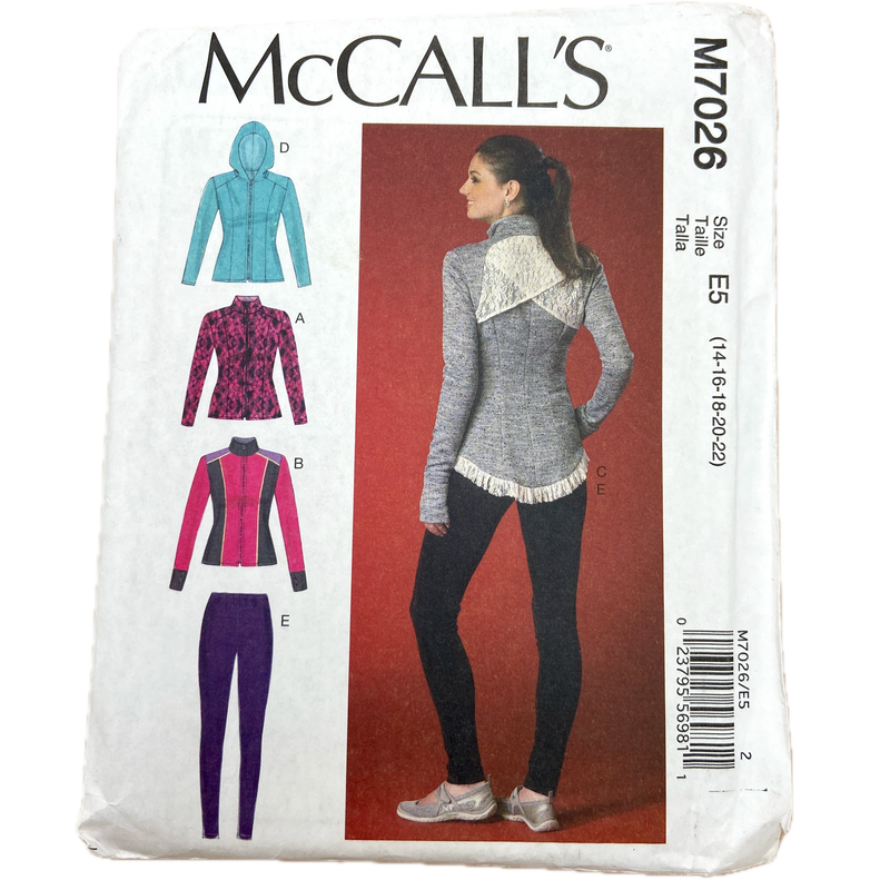 McCall's M7026 | Misses' Jacket and Leggings | Size 14-22 (Copy)