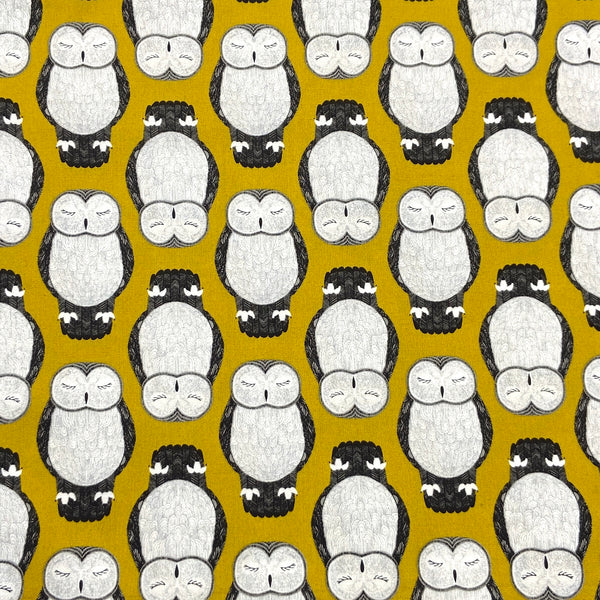 Owls Mustard | Nocturnal | Quilting Cotton