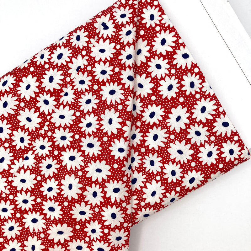 Patriotic Daisies | Hi-De-Ho | Quilting Cotton