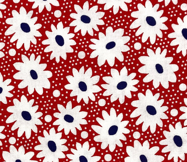 Patriotic Daisies | Hi-De-Ho | Quilting Cotton