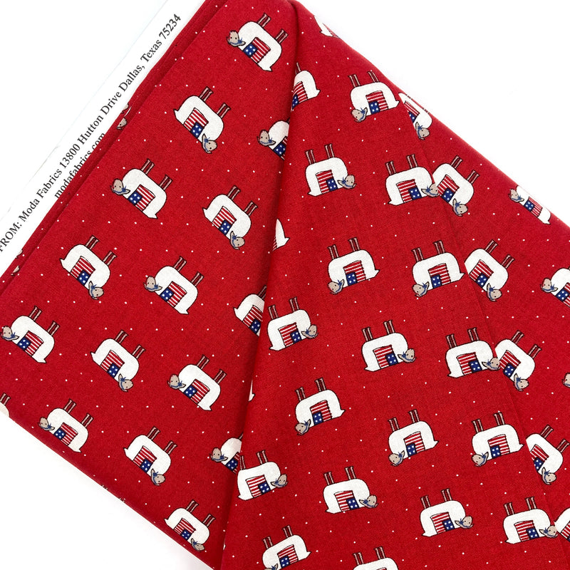 Patriotic Sheep Red | Prairie Days | Quilting Cotton