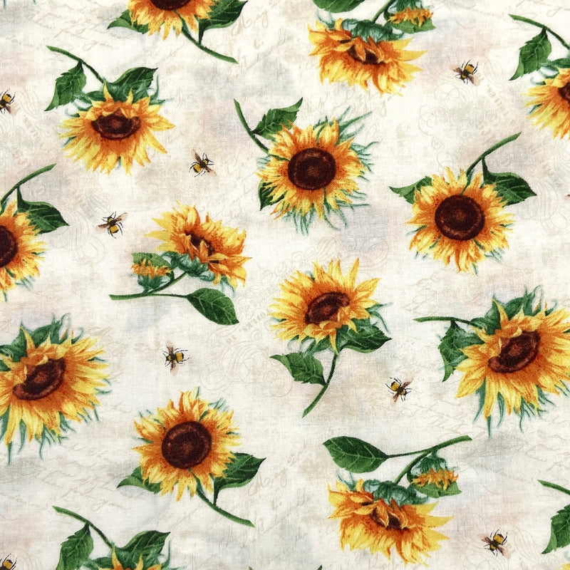 Blooms and Bees White | Sundance Meadow | Quilting Cotton