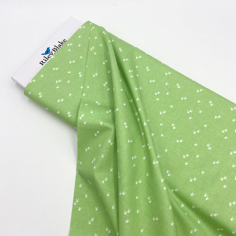 Bunnies Green | Riley Blake | Seasonal Basics | Quilting Cotton