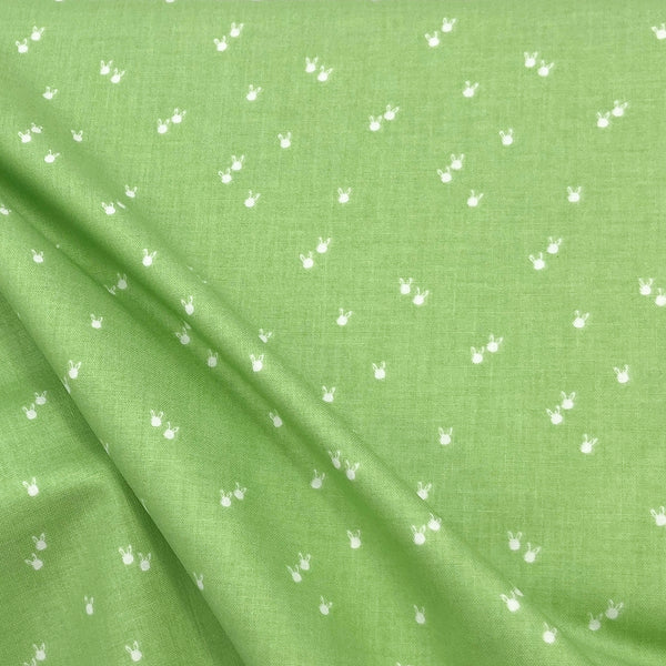 Bunnies Green | Riley Blake | Seasonal Basics | Quilting Cotton