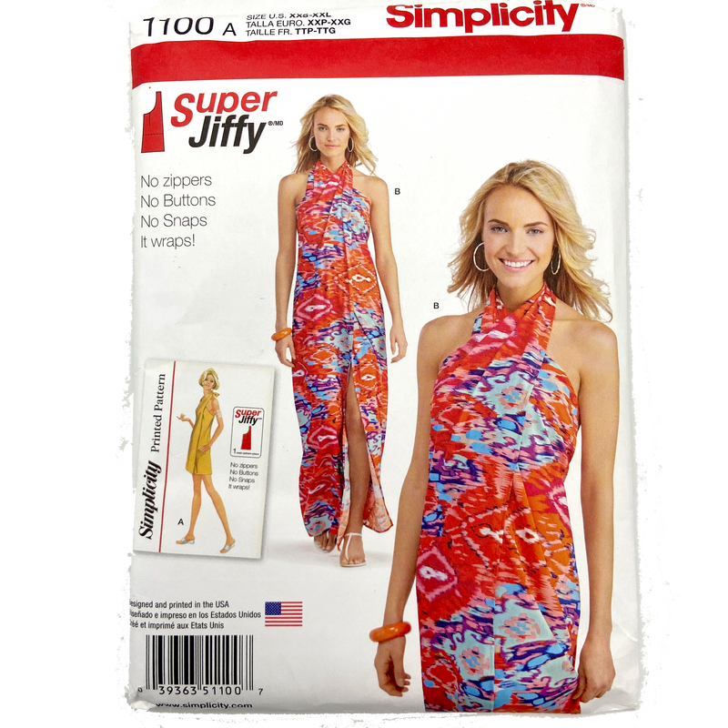 Simplicity 1100 | Misses' Jiffy Cover Up in Two Lengths | Size XXS - XXL