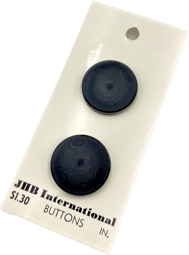 5/8" - 3/4" - 7/8" Black Illusion Buttons -|JHB International | Made in Italy