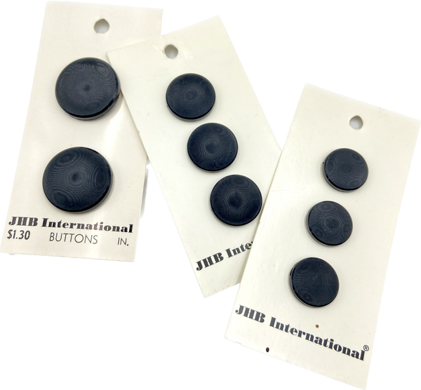 5/8" - 3/4" - 7/8" Black Illusion Buttons -|JHB International | Made in Italy