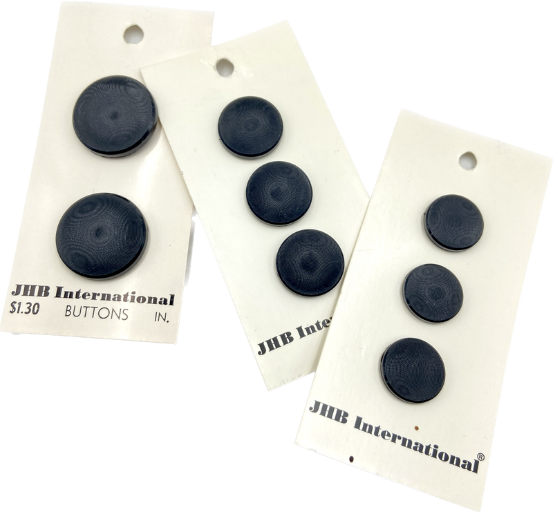 5/8" - 3/4" - 7/8" Black Illusion Buttons -|JHB International | Made in Italy