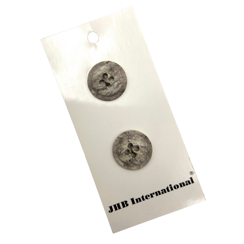 3/4" Concrete | JHB International Plastic Buttons | Set of 2