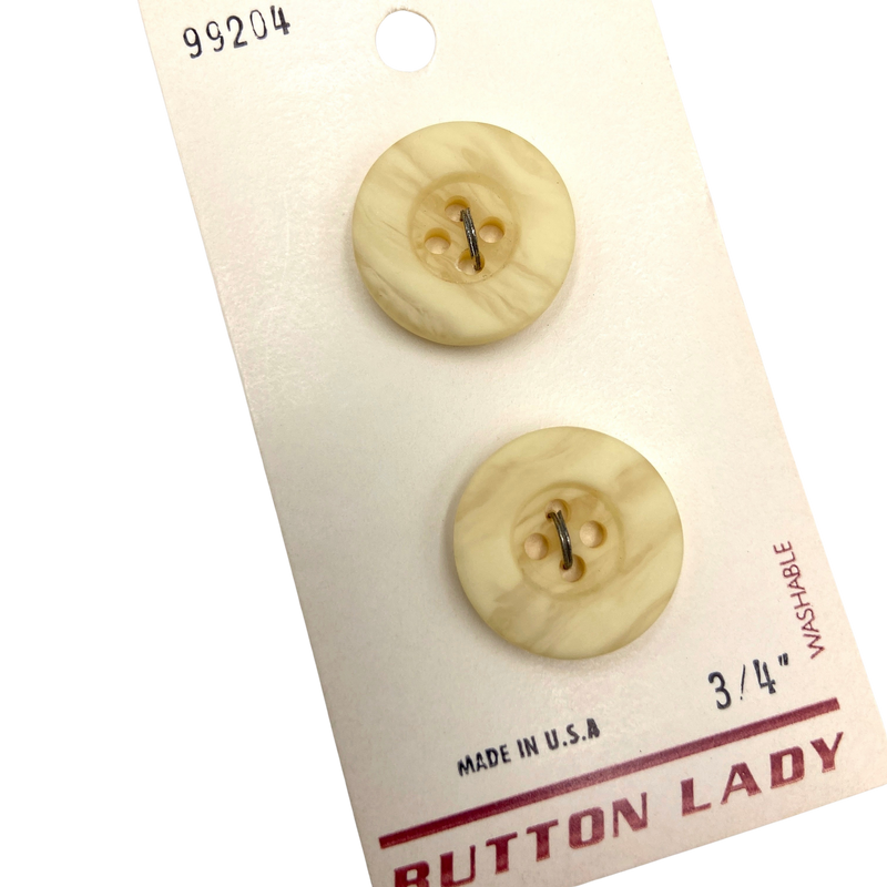 3/4" Andrew | Plastic Buttons | Set of 2