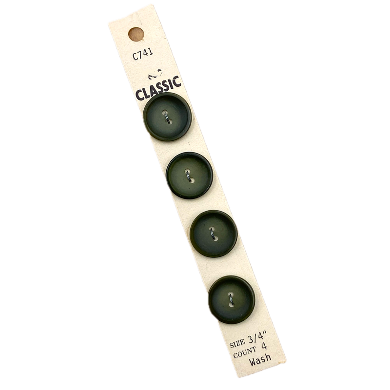 5/8" or 3/4" Joe | Plastic Buttons | Choose Your Size