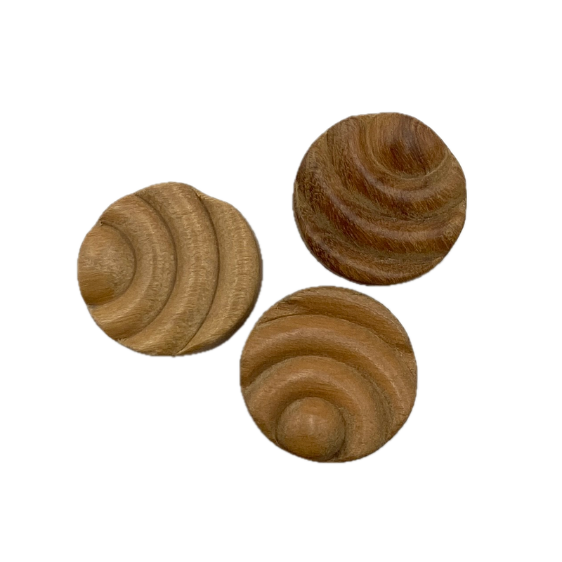 5/8", 11/16" or 7/8" Ripple | Wood Buttons | Choose Your Size