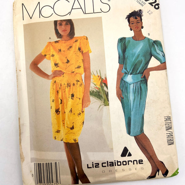 McCall's P926 | Adult Dress  | Size 12