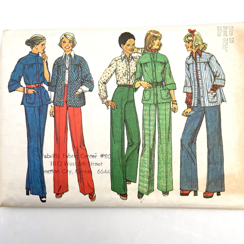 Simplicity 6621 | Adult Shirt-Jacket, Blouse and Pants | Size 10