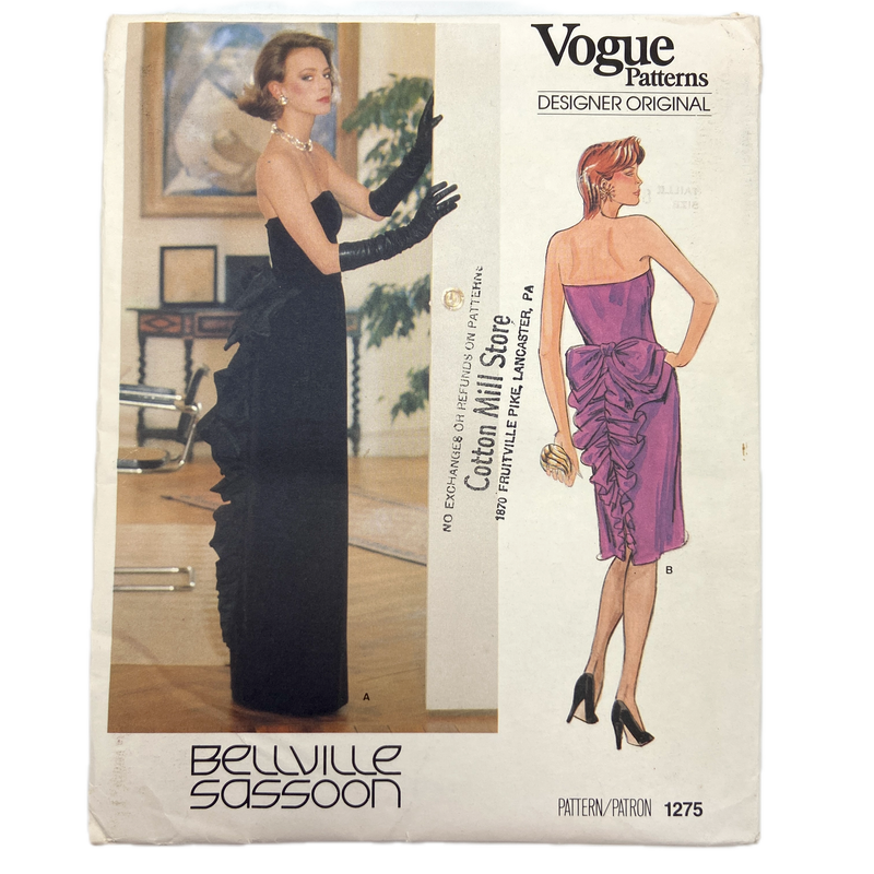 Vogue 1275 | Bellville Sassoon | Misses' Dress | Size 8