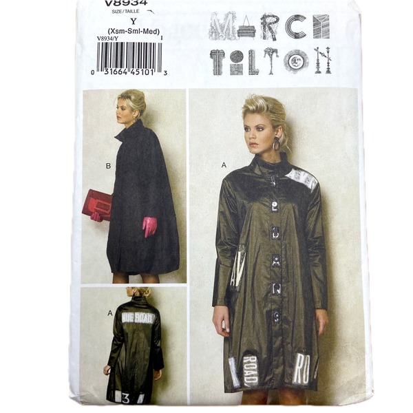 Vogue V8934 | Marcy Tilton | Adult Coat | Size 4-14