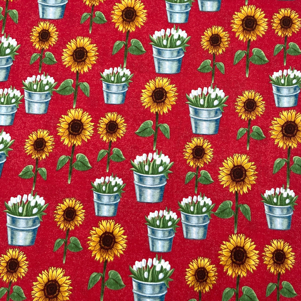 Flower Stand | Sunflower Market | Quilting Cotton