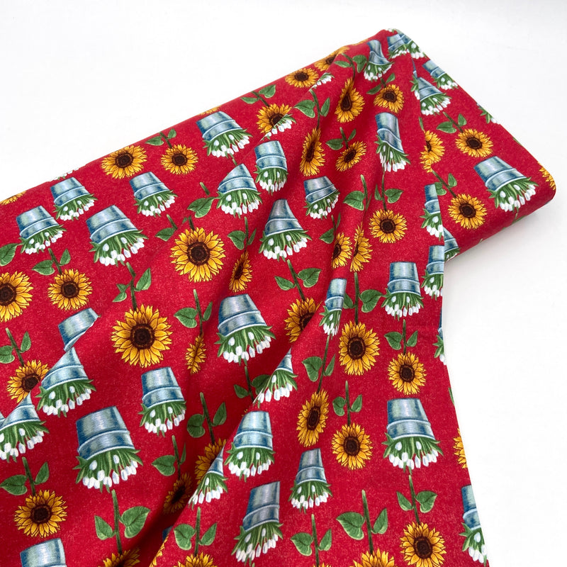 Flower Stand | Sunflower Market | Quilting Cotton