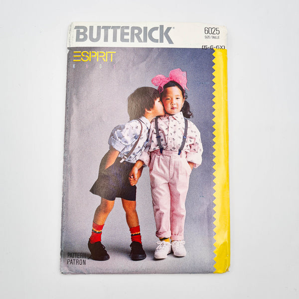 Butterick 6025 | Children's Shirt, Pants + Shorts | Size 5-6X