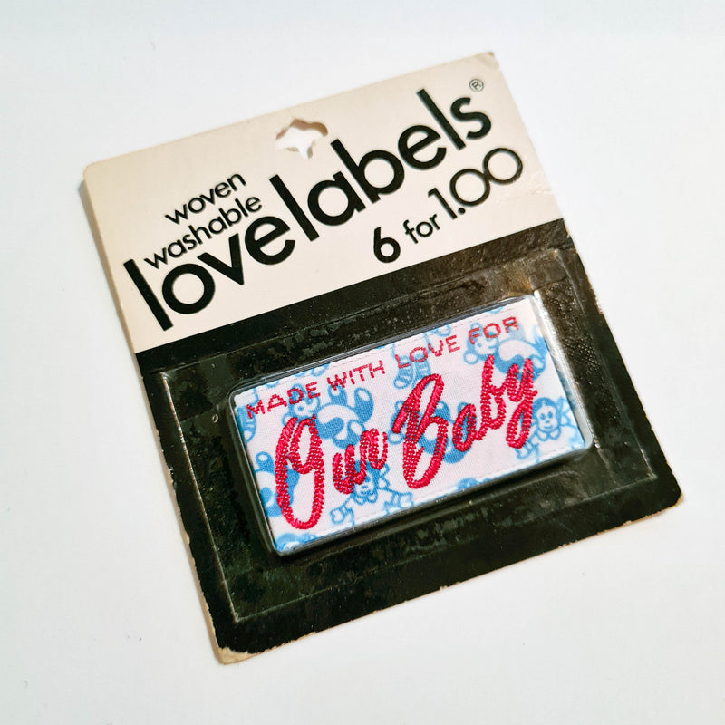 "Made With Love for Our Baby" | Set of 6 Sew-In Labels