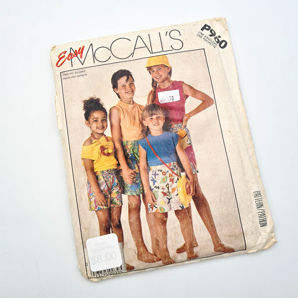 McCall's P960 | Kids Shorts - Sizes 3-14