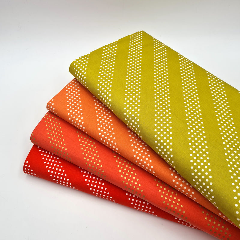 Dottie, Tangerine | Cotton and Steel Basics | Quilting Cotton