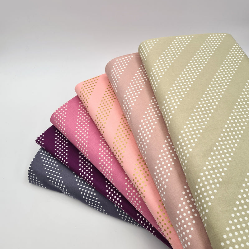 Dottie, Peacock Pink | Cotton and Steel Basics | Quilting Cotton