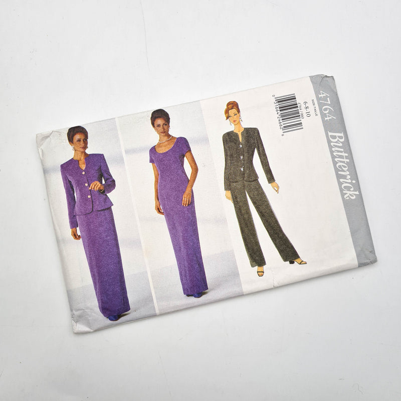 Butterick 4764 | Adult Jacket, Dress, and Pants | Size 6 - 10