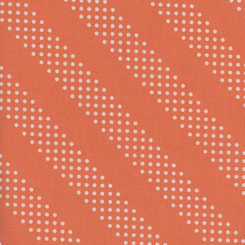 Dottie, Tangerine | Cotton and Steel Basics | Quilting Cotton