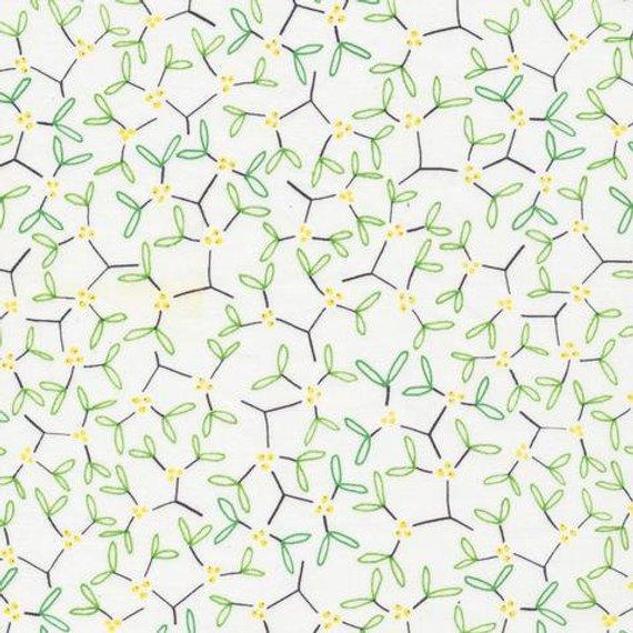 Mistletoe Green | Holiday | Organic Quilting Cotton