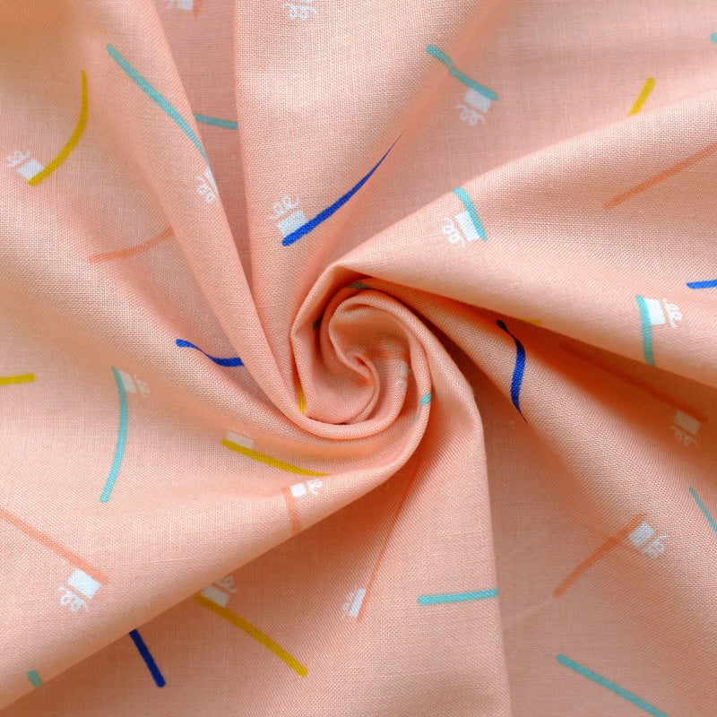 Brusha Brusha, Peach | Whatnot | Quilting Cotton