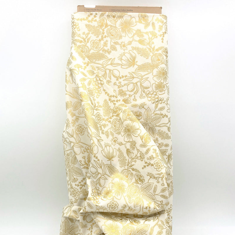 Colette, Cream Metallic | Holiday Classics | Quilting Cotton