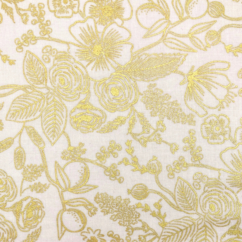 Colette, Cream Metallic | Holiday Classics | Quilting Cotton