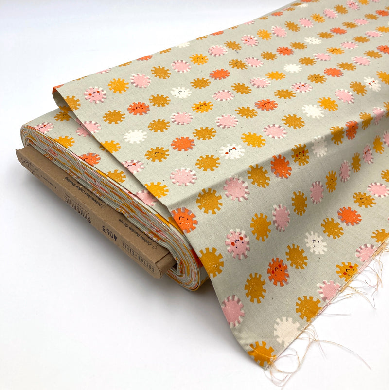 Sunshine, Gray | Sunshine | Quilting Cotton | RARE, OUT OF PRINT