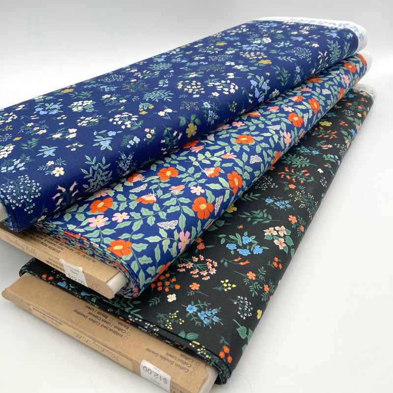 Primrose, Navy | Strawberry Fields | Quilting Cotton